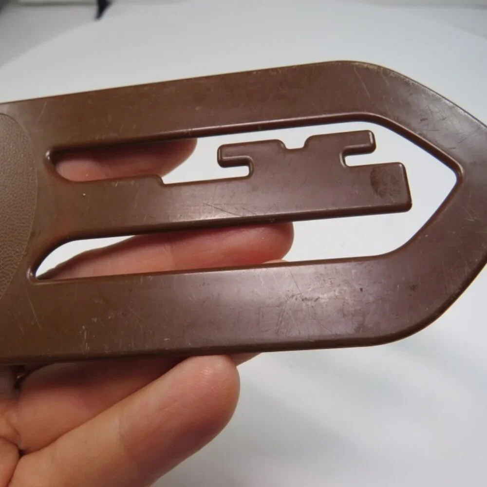 RARE Vintage 70s Tupperware Jumbo Paper Clip - Chocolate Brown Retro Office